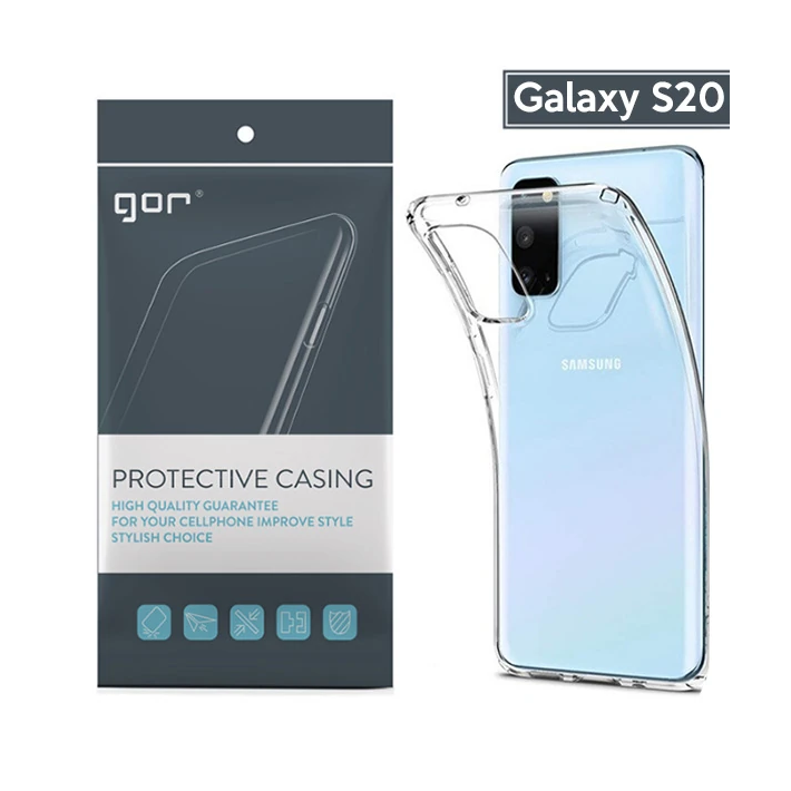 GOR Samsung Galaxy S20 Kamera Korumalı Ultra Slim Silikon Kılıf