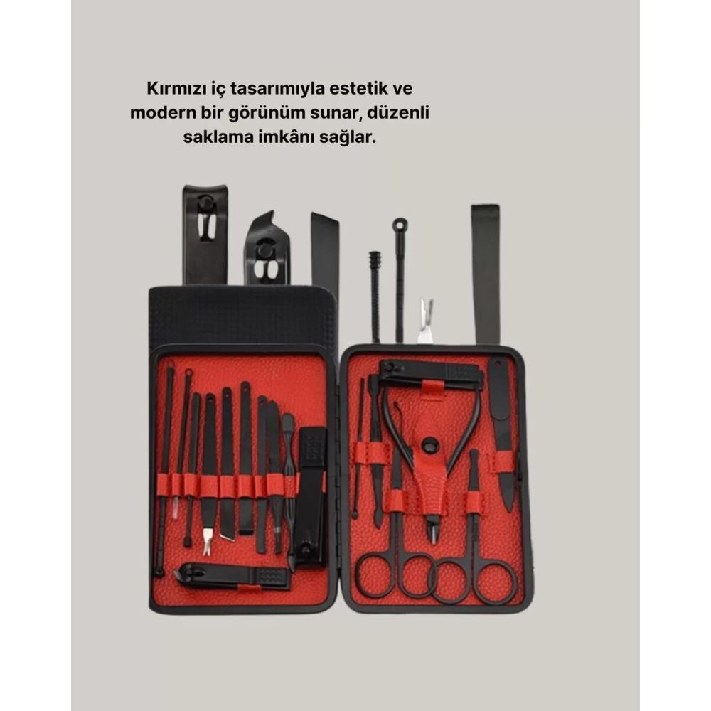 El Ayak ve Yüz Bakımı İçin 17 Parça Profesyonel Bakım Ekipmanı