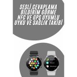 Akıllı Saat Uyku ve Sağlık Takibi NFC Uyumlu Bluetoooth Bağlantılı And