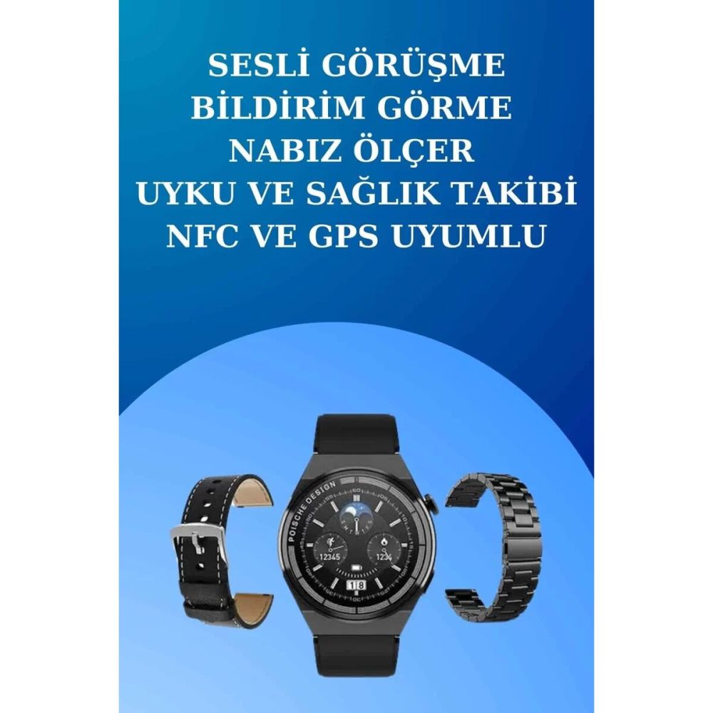 Akıllı Saat ve Kulaklık Seti Dokunmatik Ekran 5.0 Bluetooth Bağlantılı