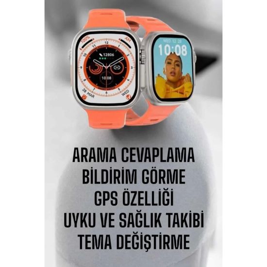 Akıllı Saat GPS Sağlık Ve Uyku Takibi Arama Cevaplayan Bluetooth Bağla