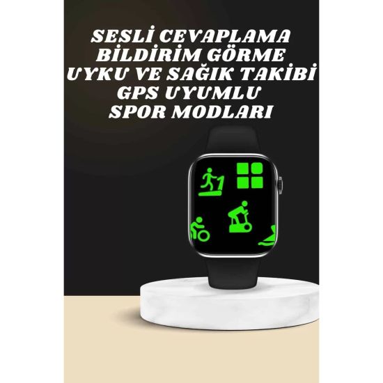 Akıllı Saat Wireless Şarj Yüksek Çözünürlüklü Müzik Dinleme Sesli Ceva