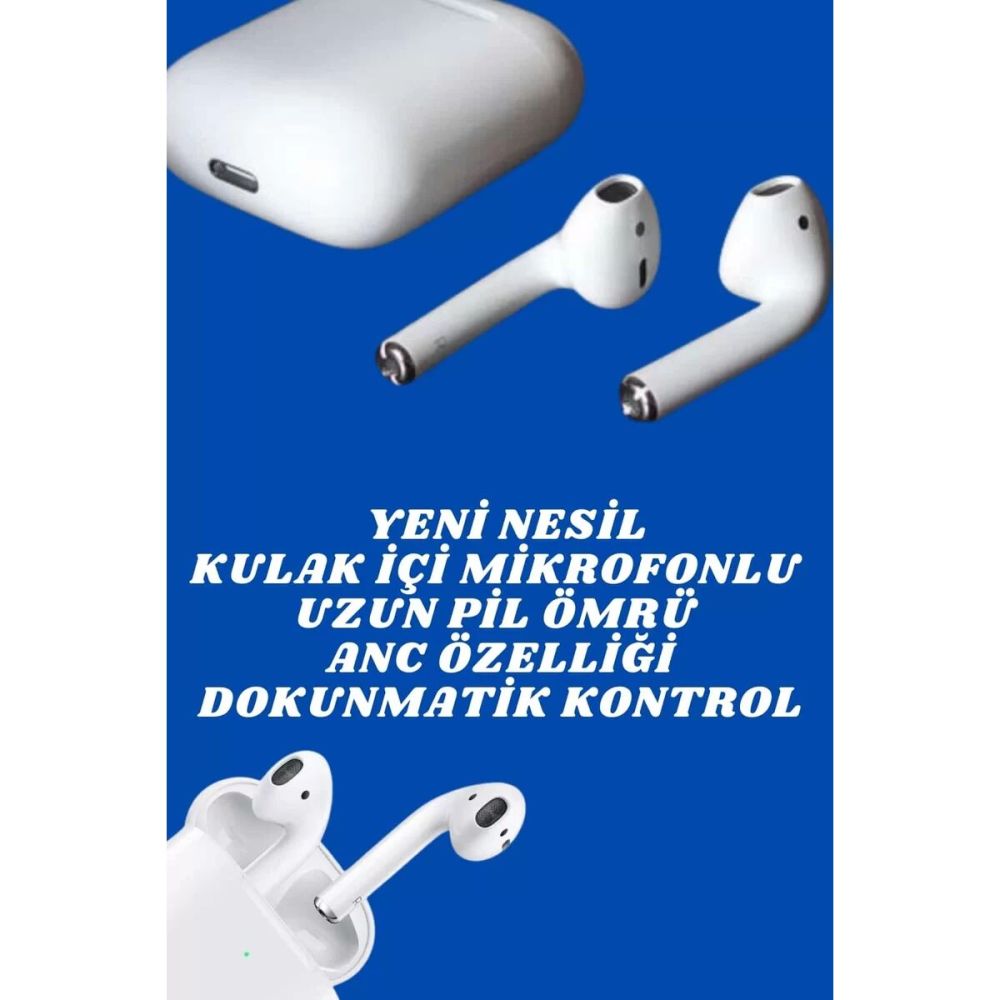 2.Nesil Yeni Model TWS Bluetooth Kulaklık Dokunmatik Kontrol Yüksek Se