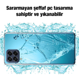 Ally SM Galaxy M62 F62 Kılıf Kamera Korumalı Ultra İnce Şeffaf Kılıf