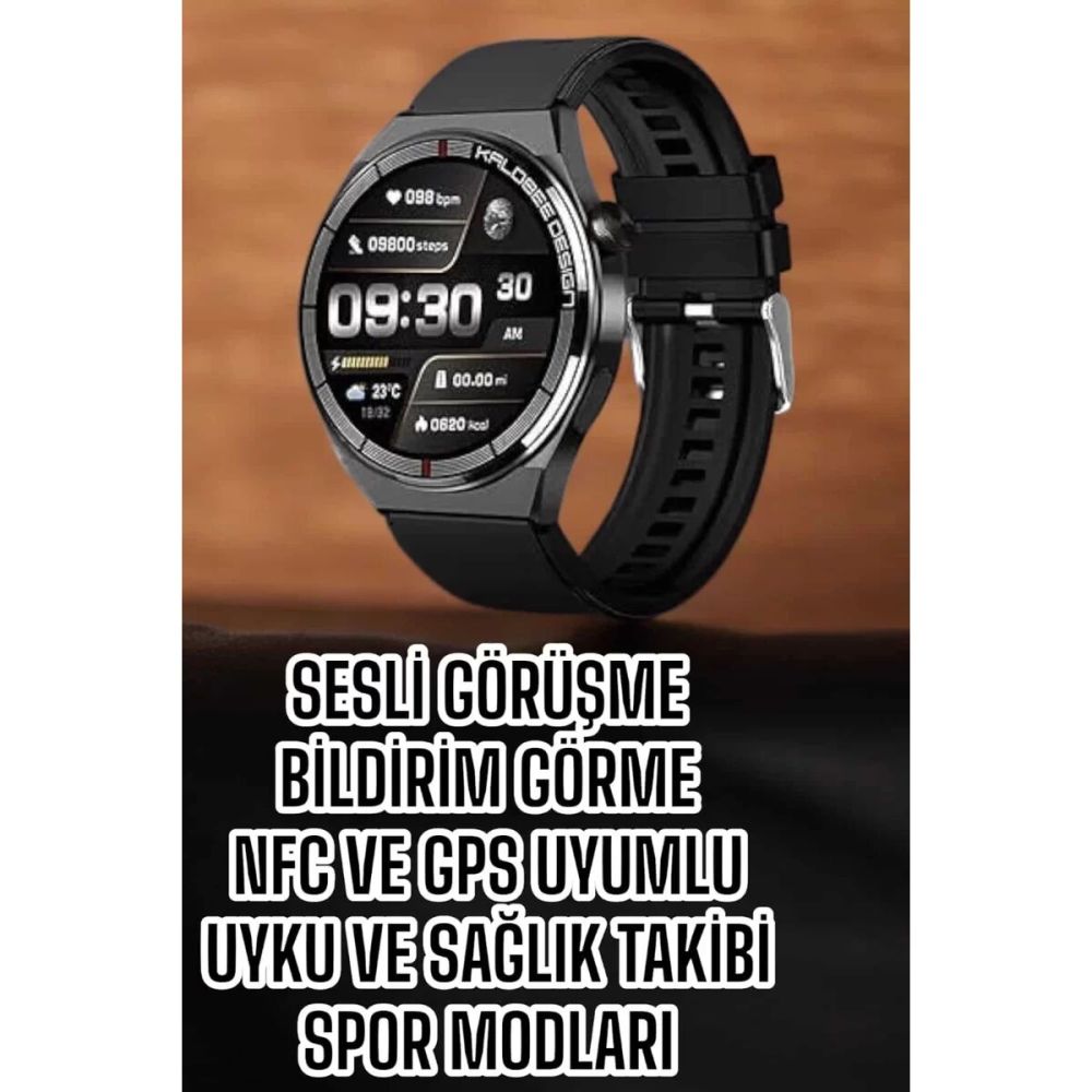 Akıllı Saat Bluetooth Bağlantılı Amoled Ekran Uyku ve Sağlık Takibi