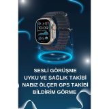 Akıllı Saat Bluetooth Bağlantılı NFC ve GPS Uyumlu Nabız Ölçer Sesli G