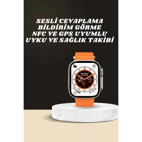 Yeni Nesil Ultra Akıllı Saat Adımsayar Uyku Takibi Nabız Sensörü