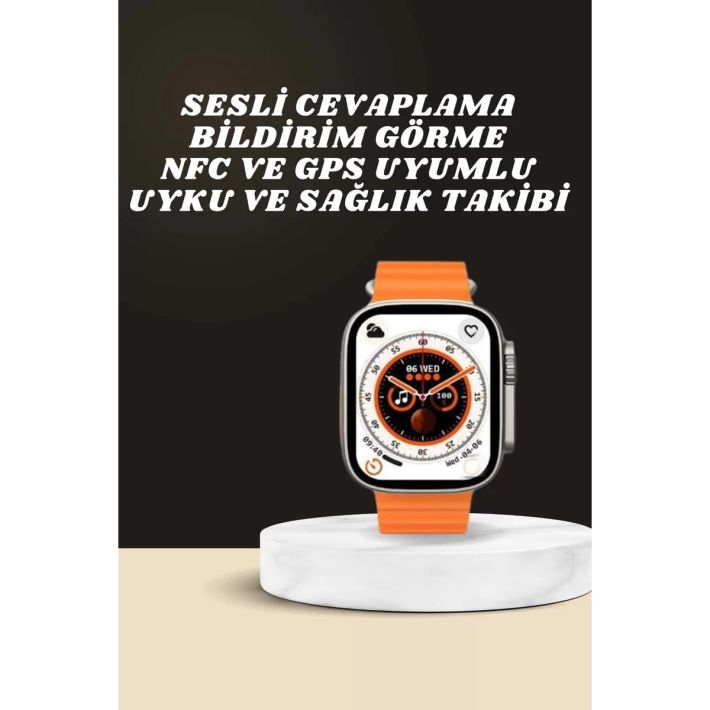 Yeni Nesil Ultra Akıllı Saat Adımsayar Uyku Takibi Nabız Sensörü