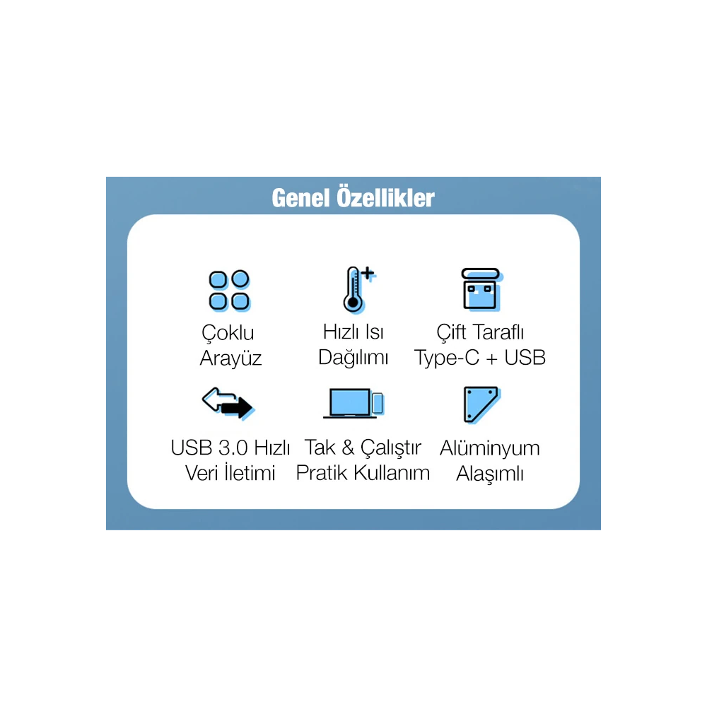 ALLY A-807 5in1 Type-C + USB Girişli USB 3.0 Çoğaltıcı Hub Adaptör