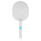 ASONIC AS-A26, Beyaz, 3000V, Raket Tipi, UV Mor Işıklı, 1200mAh, Batar