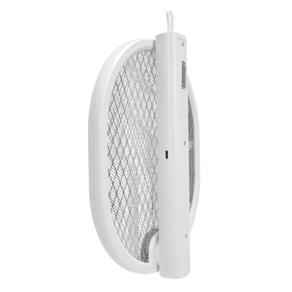 ASONIC AS-A26, Beyaz, 3000V, Raket Tipi, UV Mor Işıklı, 1200mAh, Batar