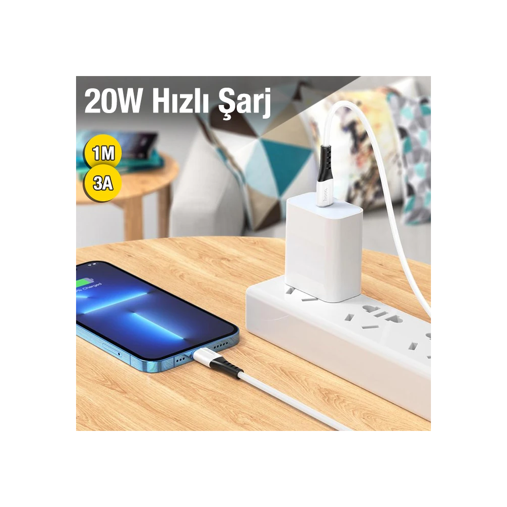 HOCO X82 20W Type-C to Lightning iPhone Hızlı Şarj Kablosu Data Kablos