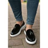 CH002 - RBT Loafer Verniciata Erkek Ayakkabı SIYAH