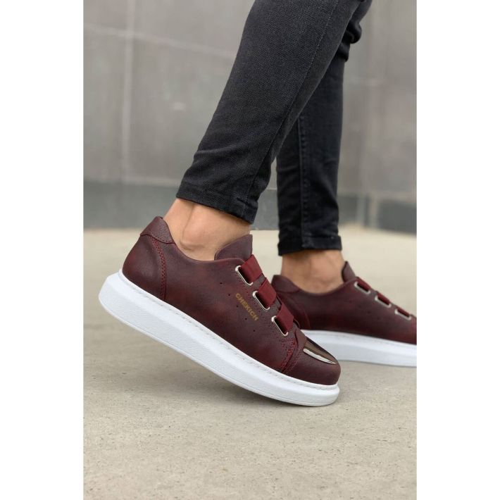 CH251 - CBT Mirror Erkek Ayakkabı BORDO