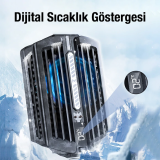 MEMO DL10 Dijital Gösterge 2000mAh Powerbankli Telefon Soğutucu Fan Ra