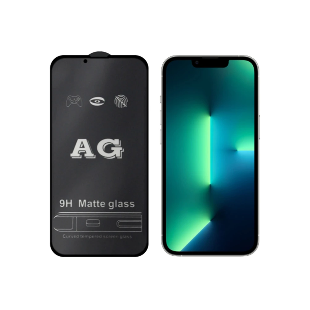 ALLY İPhone 13 Pro Max 6.7inç Full Glue Matte Tempered Cam Ekran Koruy