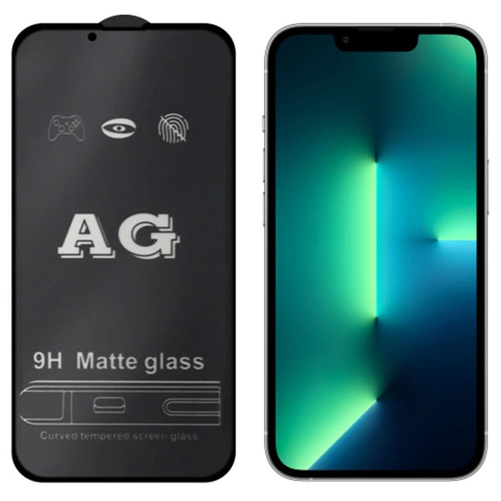 ALLY İPhone 13 Pro Max 6.7inç Full Glue Matte Tempered Cam Ekran Koruy