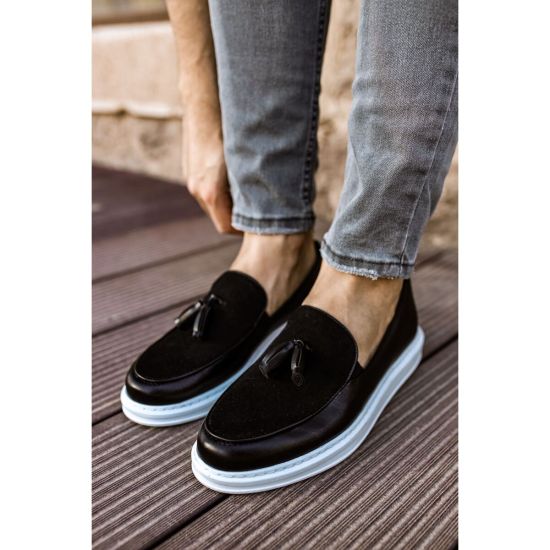 CH002 - CBT Loafer Pelle Erkek Ayakkabı SIYAH
