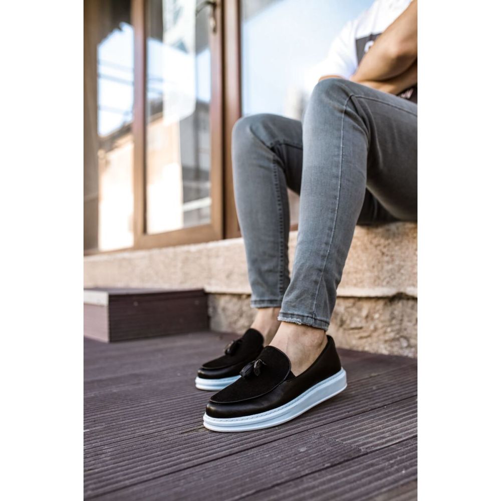CH002 - CBT Loafer Pelle Erkek Ayakkabı SIYAH