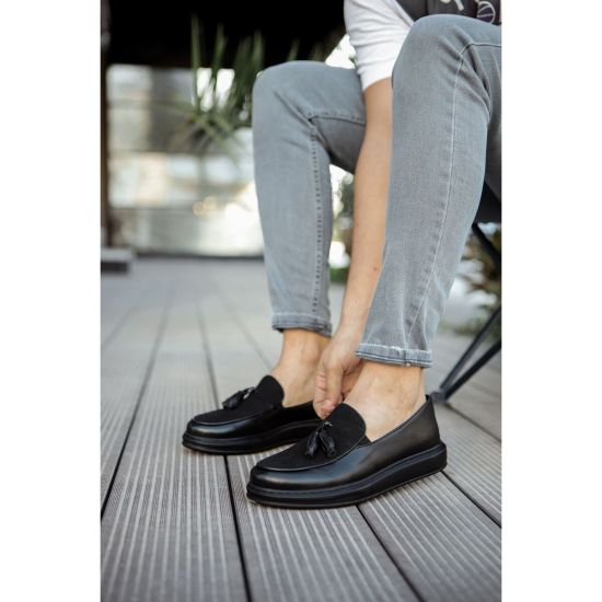 CH002 - CST Loafer Pelle Erkek Ayakkabı SIYAH