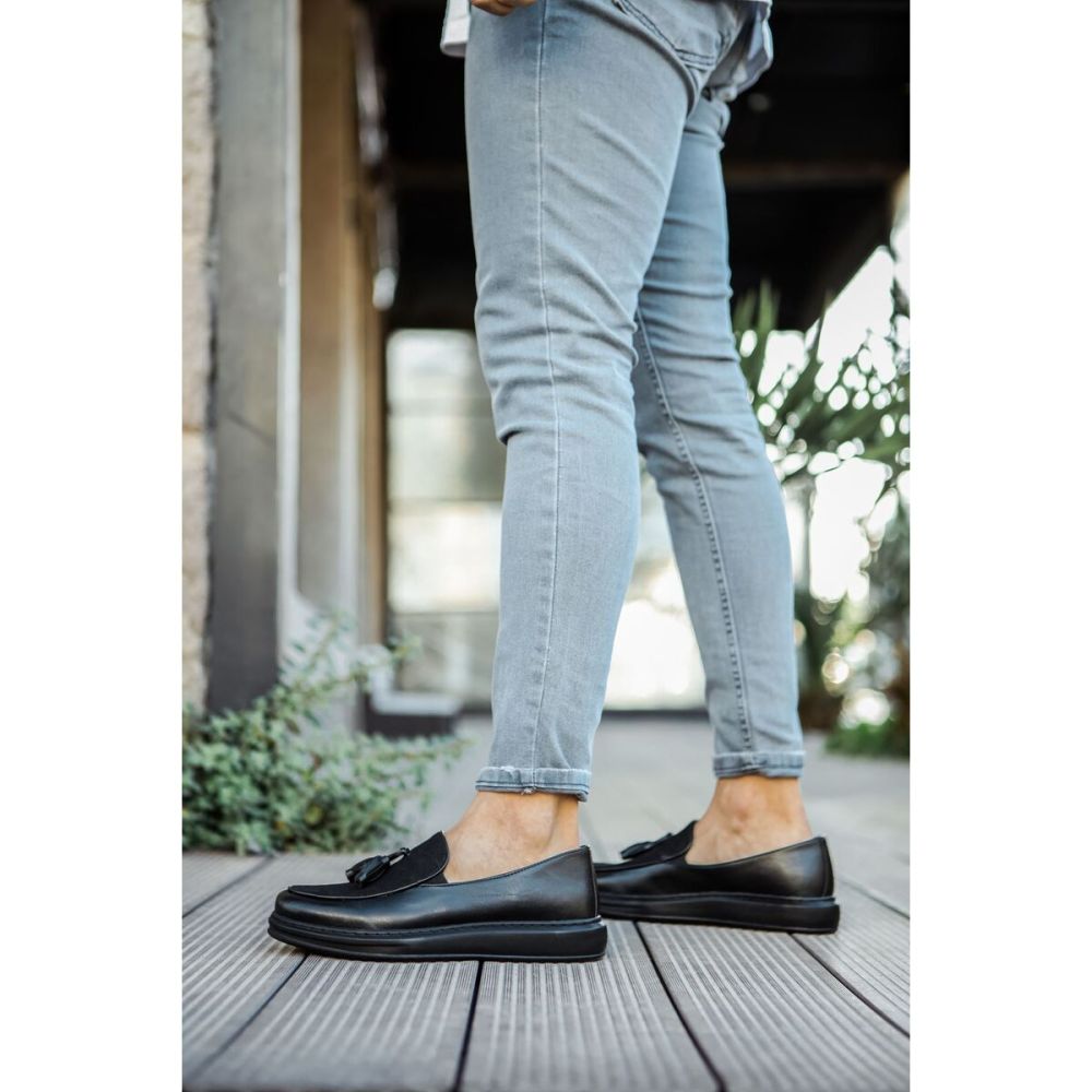 CH002 - CST Loafer Pelle Erkek Ayakkabı SIYAH