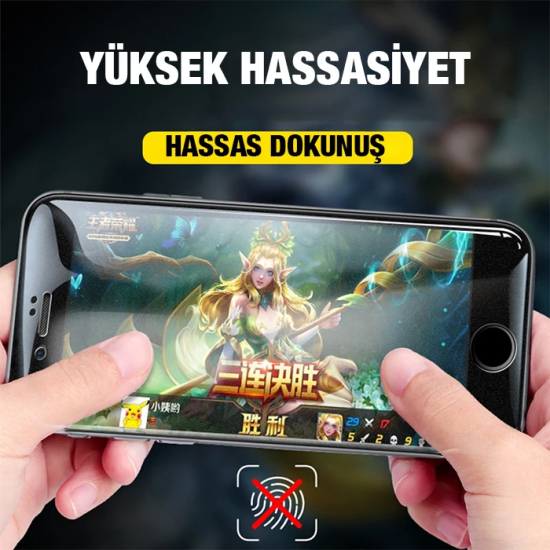 ALLY İPhone 13 Pro Max 6.7inç Full Glue Matte Tempered Cam Ekran Koruy