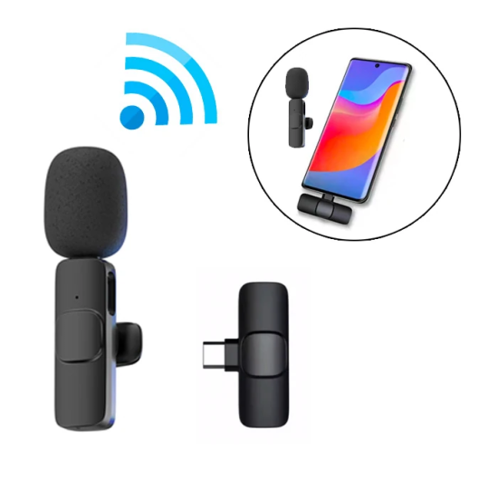 Ally K8 Lightning iPhone Tak Konuş Wireless Kablosuz Mini Yaka Mikrofo