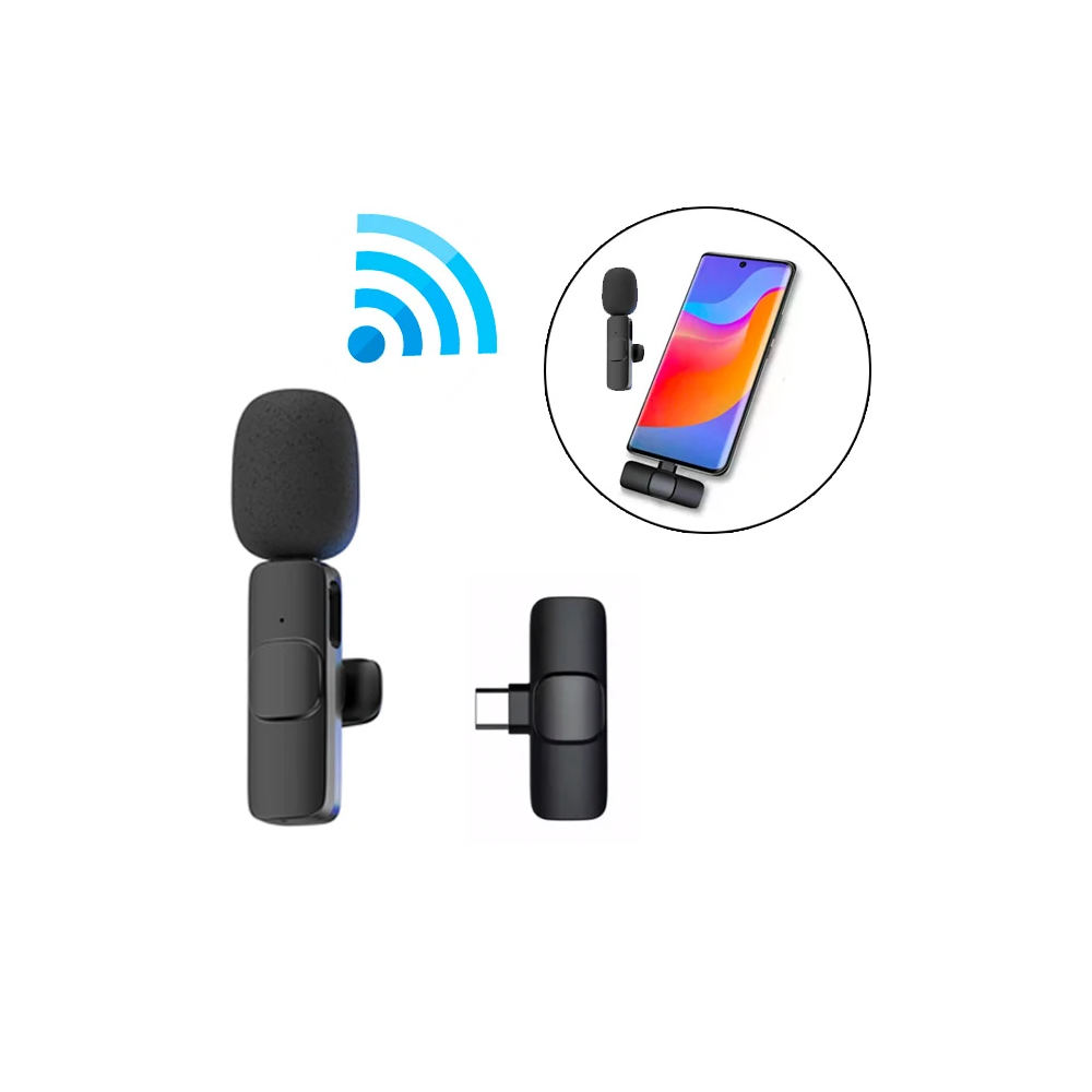 Ally K8 Lightning iPhone Tak Konuş Wireless Kablosuz Mini Yaka Mikrofo