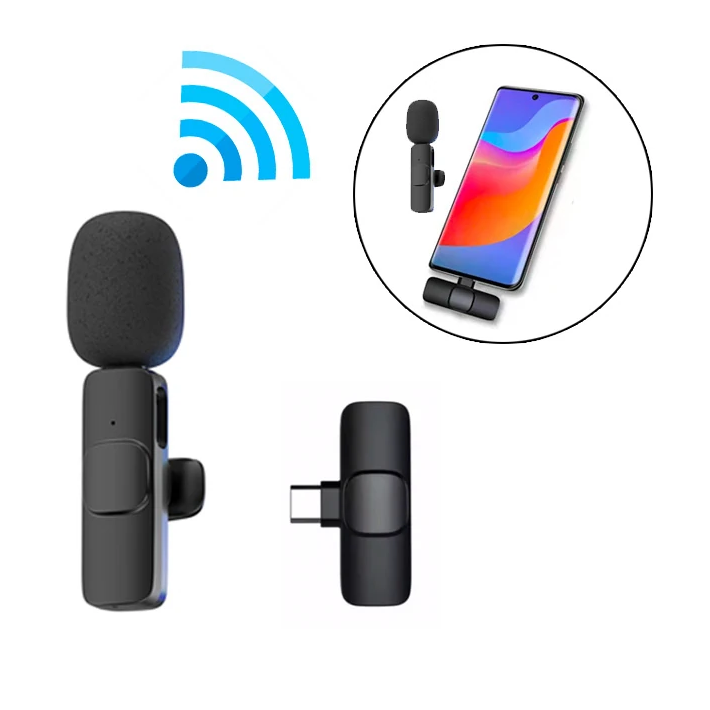 Ally K8 Lightning iPhone Tak Konuş Wireless Kablosuz Mini Yaka Mikrofo
