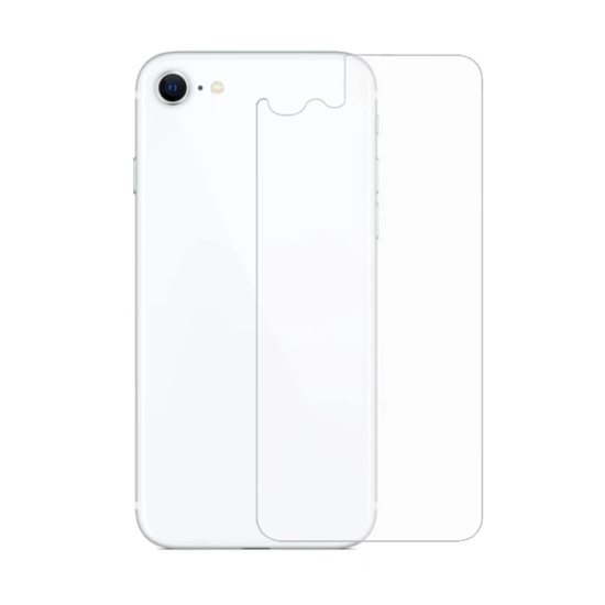 Ally iPhone SE3-SE2 İPhone 8-7 Tempered Şeffaf Arka Cam Koruyucu