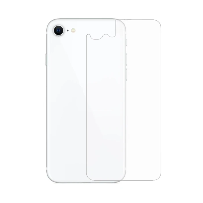 Ally iPhone SE3-SE2 İPhone 8-7 Tempered Şeffaf Arka Cam Koruyucu
