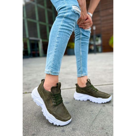 CH089 - CBT Low Top Lace Up Erkek Ayakkabı HAKI