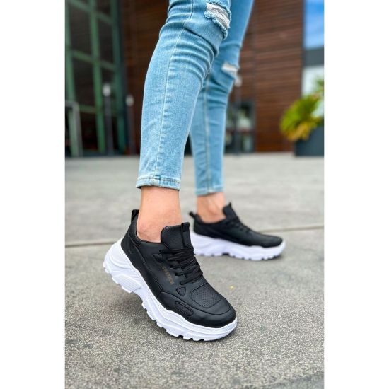 CH089 - CBT Low Top Lace Up Erkek Ayakkabı SIYAH