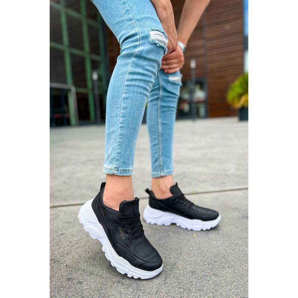 CH089 - CBT Low Top Lace Up Erkek Ayakkabı SIYAH
