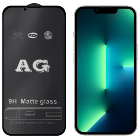 ALLY iPhone 13 -13 Pro 6.1inç Full Glue Matte Tempered Cam Ekran Koruy