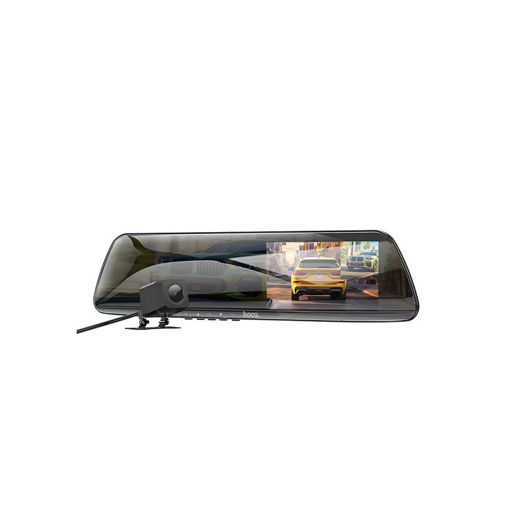 Hoco DV4 DVR Ön Ve Arka Sürüş Kaydedici 45 İnç LCD Dikiz Aynası Araç k