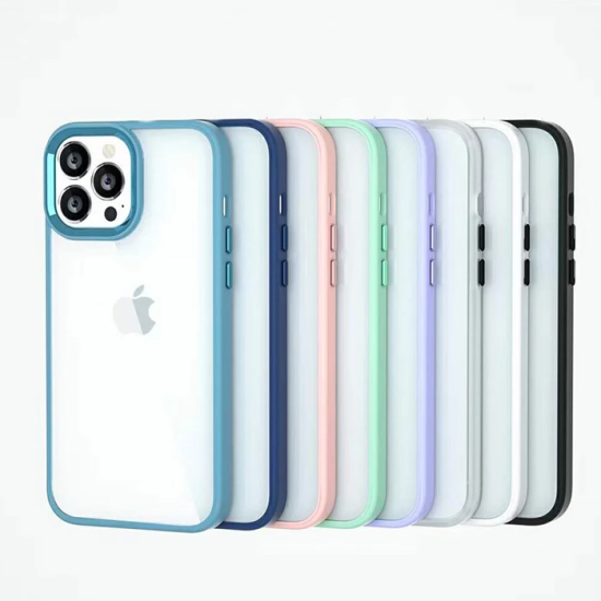 Ally iPhone 13 Pro Max 6.7inç Kılıf Parlak Renkli Çerçeveli Ultra Lüx 