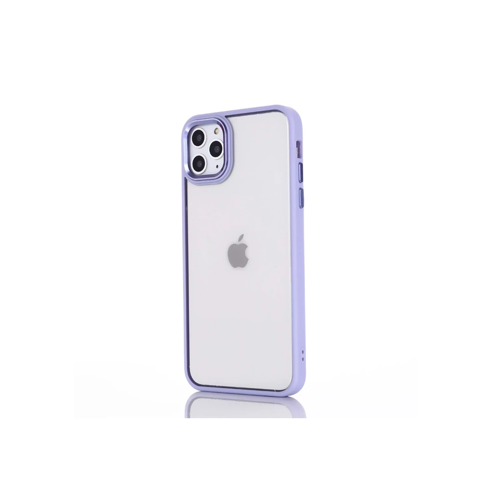 Ally iPhone 12 Pro Max 6.7inç Kılıf Parlak Renkli Çerçeveli Ultra Lüx 