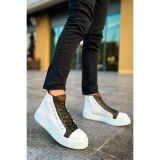 CH167 - GBT Blazer Erkek Bot BEYAZ / HAKI