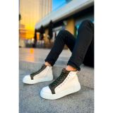 CH167 - GBT Blazer Erkek Bot BEYAZ / HAKI