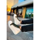 CH167 - GBT Blazer Erkek Bot BEYAZ / HAKI