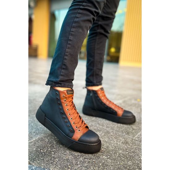 CH167 - GST Blazer Erkek Bot SIYAH/TABA