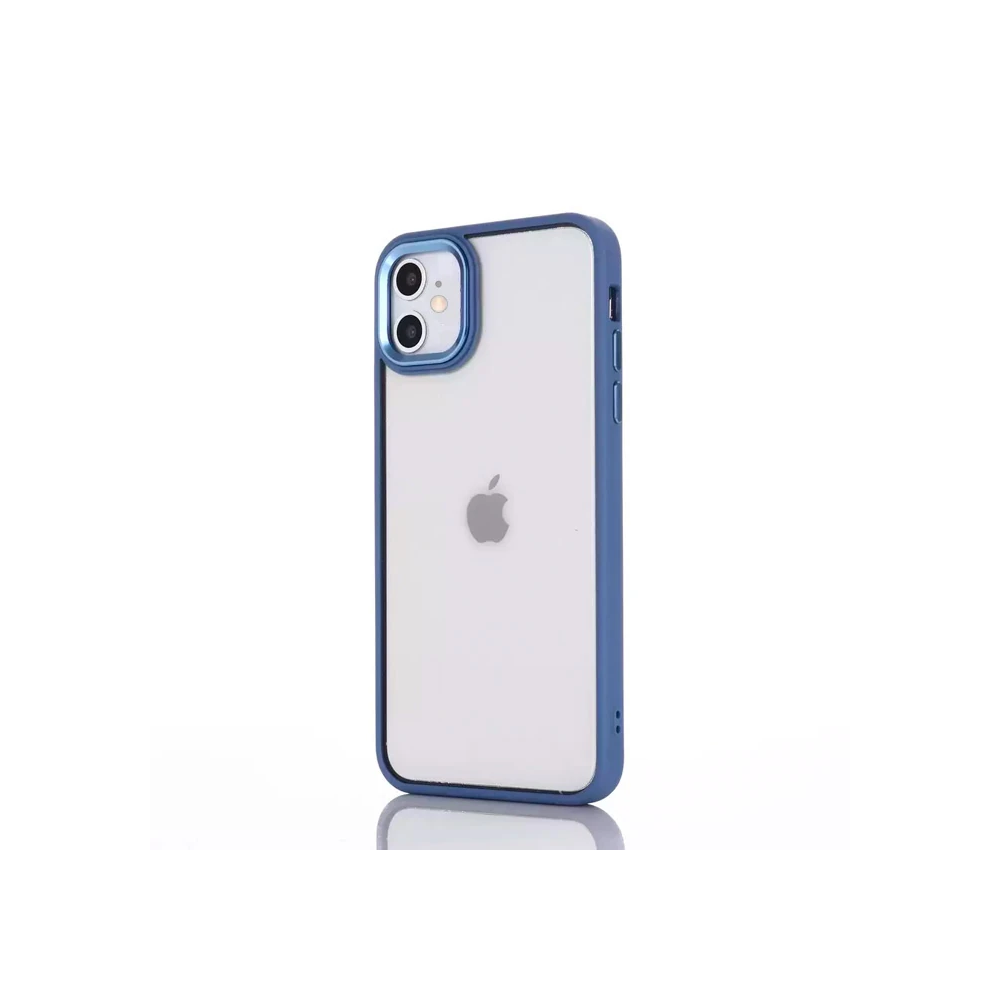 Ally iPhone 12 - 12 Pro 6.1inç Kılıf Parlak Renkli Çerçeveli Ultra Lüx