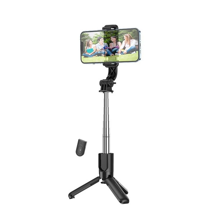HOCO K17 Bluetooth Uzaktan Kontrol Selfie Çubuğu Tripod Mini Canlı Yay