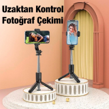HOCO K17 Bluetooth Uzaktan Kontrol Selfie Çubuğu Tripod Mini Canlı Yay