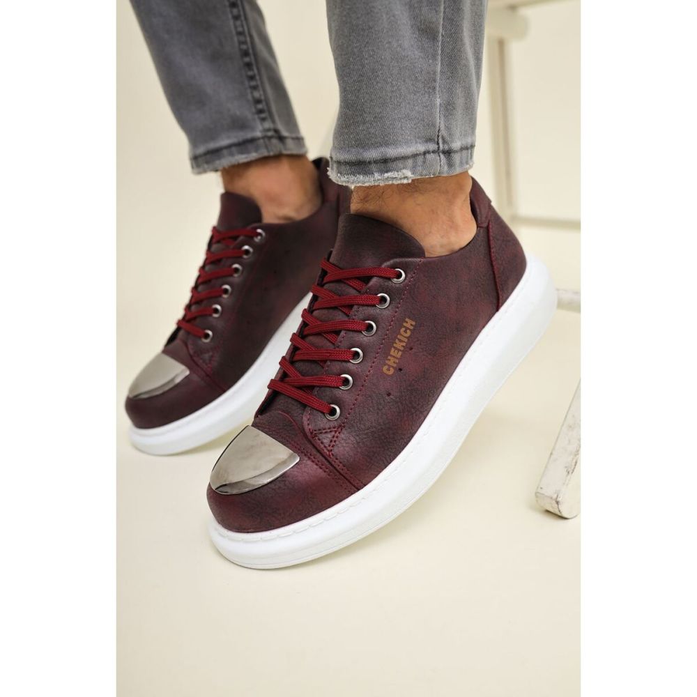 CH175 - CBT Mirror Erkek Ayakkabı BORDO