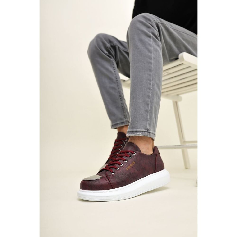 CH175 - CBT Mirror Erkek Ayakkabı BORDO