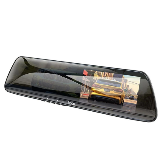 Hoco DV4 DVR Ön Ve Arka Sürüş Kaydedici 45 İnç LCD Dikiz Aynası Araç k