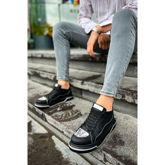 CH183 - CST Jet Setter Mirror Erkek Ayakkabı SIYAH/GUMUS