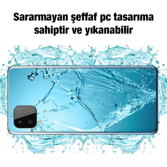 ALLY SM Galaxy A22 4G Kılıf Kamera Korumalı Ultra İnce Şeffaf Silikon 